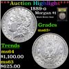 Image 1 : ***Auction Highlight*** 1889-o Morgan Dollar $1 Graded Select+ Unc By USCG (fc)
