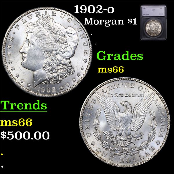 1902-o Morgan Dollar $1 Graded ms66 By SEGS