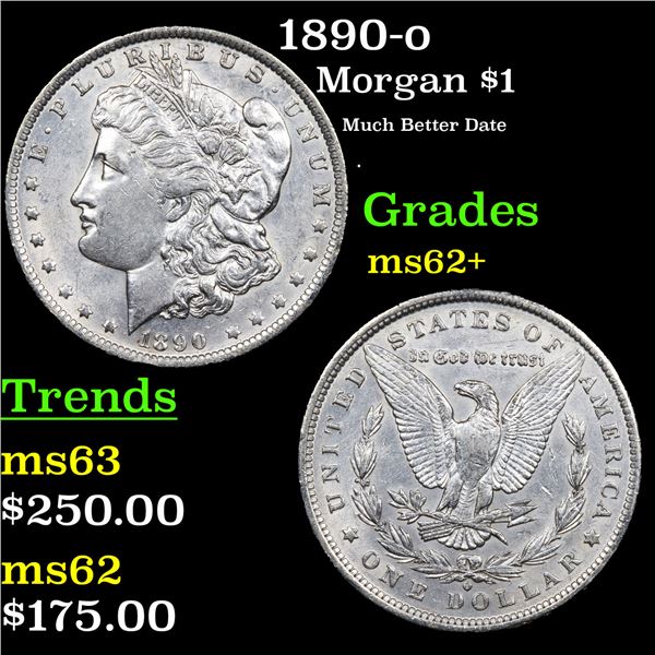 1890-o Morgan Dollar $1 Grades Select Unc
