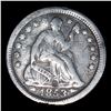 Image 2 : 1853-o Seated Liberty Half Dime 1/2 10c Grades vf+