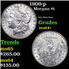 Image 1 : 1900-p Morgan Dollar $1 Grades Choice+ Unc