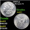 Image 1 : 1885-p Morgan Dollar $1 Grades Select Unc