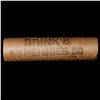Image 2 : Mixed small cents 1c orig shotgun roll, 1919-s Wheat Cent, 1889 Indian Cent other end, Brinks Wrappe