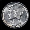 Image 2 : 1942-s Mercury Dime 10c Grades GEM Unc