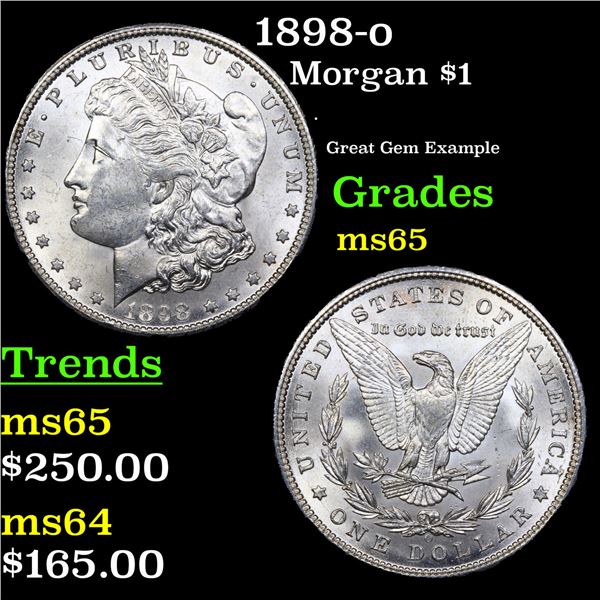 1898-o Morgan Dollar $1 Grades GEM Unc