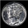 Image 2 : 1943-p Mercury Dime Near TOP POP! 10c Graded ms67+ BY SEGS