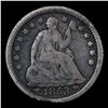 Image 2 : 1853-p Seated Liberty Half Dime 1/2 10c Grades vg+