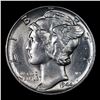 Image 2 : 1944-p Mercury Dime 10c Grades GEM++ Unc