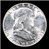 Image 2 : 1951-d Franklin Half Dollar 50c Grades Choice Unc+ FBL