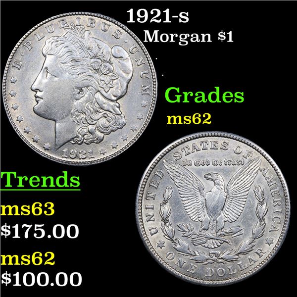 1921-s Morgan Dollar $1 Grades Select Unc