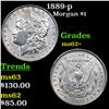 Image 1 : 1889-p Morgan Dollar $1 Grades Select Unc