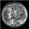 Image 2 : 1940-p Mercury Dime 10c Grades GEM+ FSB