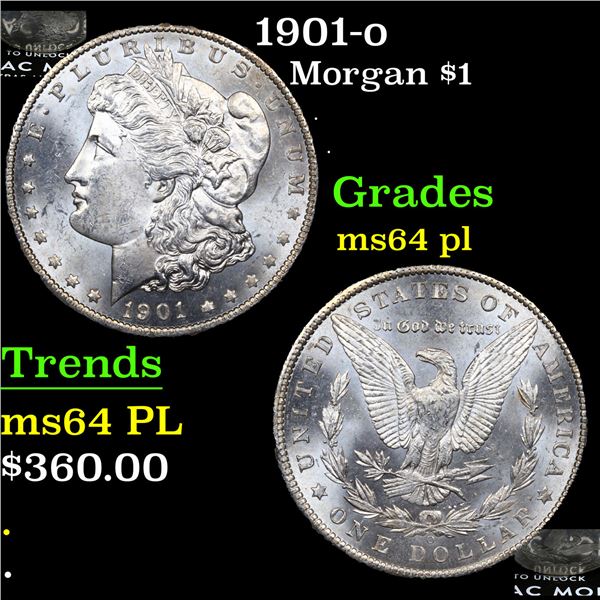 1901-o Morgan Dollar $1 Grades Choice Unc PL
