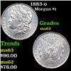 Image 1 : 1883-o Morgan Dollar $1 Grades Select Unc