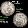 Image 1 : 1897-p Morgan Dollar $1 Grades Choice Unc