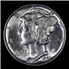 Image 2 : 1941-p Mercury Dime 10c Grades GEM++ Unc