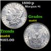 Image 1 : 1890-p Morgan Dollar $1 Grades Choice Unc