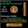 Image 1 : Shotgun Lincoln 1c roll, 1962-d 50 pcs Brandt Wrapper.