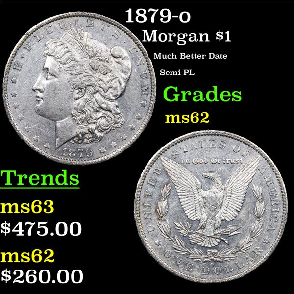 1879-o Morgan Dollar $1 Grades Select Unc