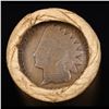 Image 2 : Mixed small cents 1c orig shotgun roll, 1919-s Wheat Cent, 1887 Indian Cent other end, Brinks Wrappe