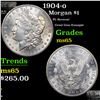 Image 1 : 1904-o Morgan Dollar $1 Grades GEM Unc