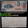 Image 1 : Dec. 20 1864 $1 Confederate States Augusta Insurance and Banking Co GA Obsolete Currency Note Grades