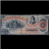 Image 2 : Dec. 20 1864 $1 Confederate States Augusta Insurance and Banking Co GA Obsolete Currency Note Grades