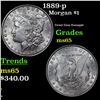 Image 1 : 1889-p Morgan Dollar $1 Grades GEM Unc
