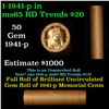 Image 1 : Shotgun Lincoln 1c roll, 1941-p 50 pcs Brandt Wrapper.