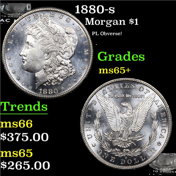 1880-s Morgan Dollar $1 Grades GEM+ Unc