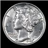 Image 2 : 1942-d Mercury Dime 10c Grades GEM++ Unc