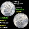 Image 1 : 1886-p Morgan Dollar $1 Grades Choice+ Unc