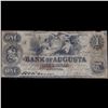 Image 2 : December 8, 1854 $1 Confederate States Bank of Augusta GA Obsolete Currency Note Grades vf details