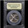 Image 2 : 1992-p Olympics Modern Commem Half Dollar 50c Graded ms70, Perfection BY USCG