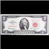 Image 2 : **Star Note** 1963A $2 Red Seal United States Note Grades vf++