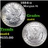 Image 1 : 1884-o Morgan Dollar $1 Grades Choice Unc