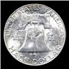 Image 3 : 1953-d Franklin Half Dollar 50c Grades Choice Unc FBL