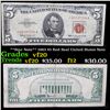 Image 1 : **Star Note** 1963 $5 Red Seal United States Note Grades vf, very fine