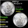 Image 1 : 1885-p Morgan Dollar $1 Grades Choice+ Unc