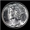 Image 2 : 1942-p Mercury Dime 10c Grades GEM++ Unc