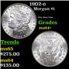 Image 1 : 1902-o Morgan Dollar $1 Grades Choice+ Unc