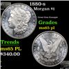 Image 1 : 1880-s Morgan Dollar $1 Grades GEM Unc PL