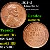 Image 1 : 1911-d Lincoln Cent 1c Grades Select Unc RB