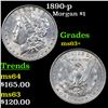 Image 1 : 1890-p Morgan Dollar $1 Grades Select+ Unc