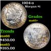 Image 1 : 1904-o Morgan Dollar $1 Grades GEM+ Unc