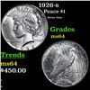 Image 1 : 1926-s Peace Dollar $1 Grades Choice Unc