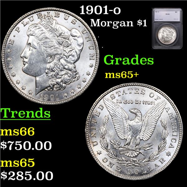 1901-o Morgan Dollar $1 Graded ms65+ By SEGS