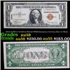Image 1 : 1935A $1 Silver Certificate Hawaii WWII Emergency Currency Rare LC Block Grades Choice AU/BU Slider