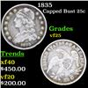 Image 1 : 1835 Capped Bust Quarter 25c Grades vf+