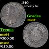 Image 1 : 1910 Liberty Nickel 5c Grades Select+ Unc